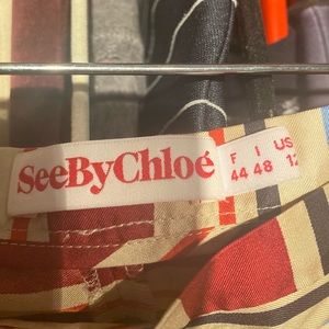 See by chloe silk pants